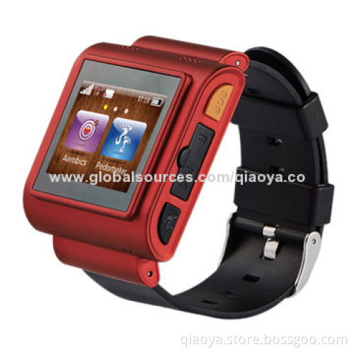 2014 New 3G WCDMA Watch Phone with Webpage and Google's Android App to Manage Fitness